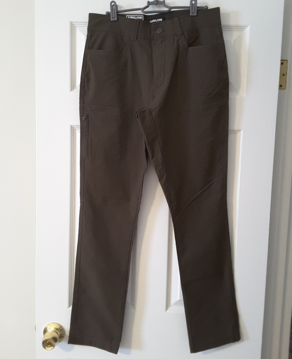 Kirkland Signature Men's Dark Olive Straight-Leg Chinos